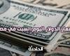 استقرار سعر الدولار اليوم السبت في مصر مقابل الجنيه المصريِ